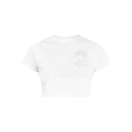 FRSH OVAL PEARLS CROP TOP TEE