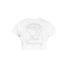 Load image into Gallery viewer, FRSH OVAL PEARLS CROP TOP TEE
