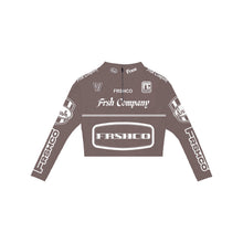 Load image into Gallery viewer, FRSH LOGOS MOCK NECK LS CROP TOP
