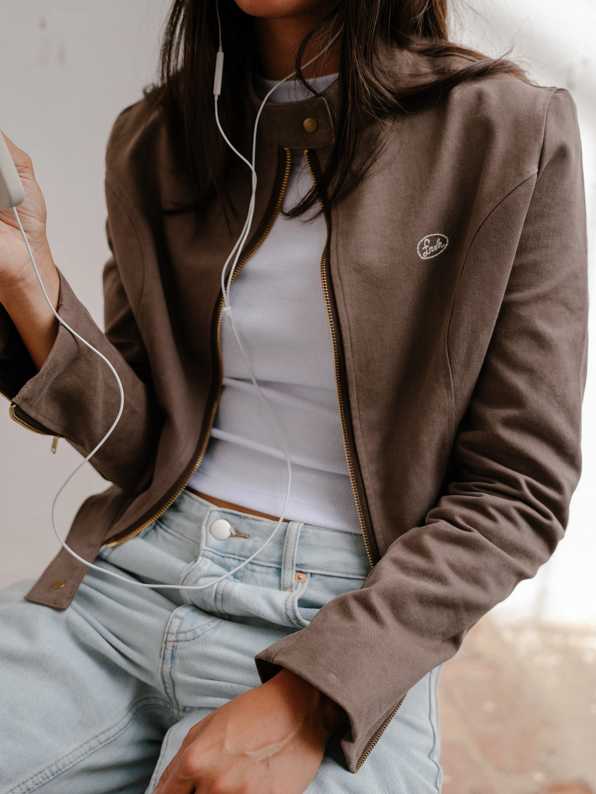 FRSH | OVAL BIKER JACKET