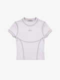 FRSH | OVAL CROP TOP WHITE