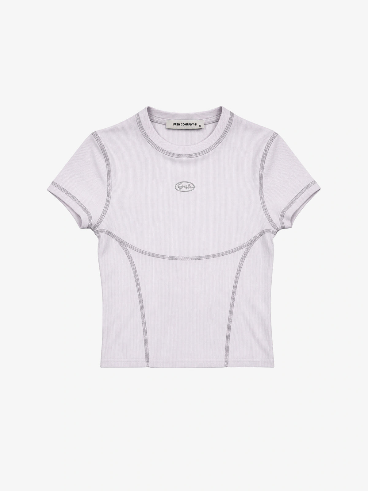 FRSH | OVAL CROP TOP WHITE