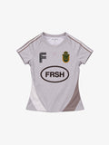 FRSH | OVAL FITTED JERSEY LIGHT BROWN