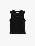 FRSH | OVAL TANK TOP CROP BLACK