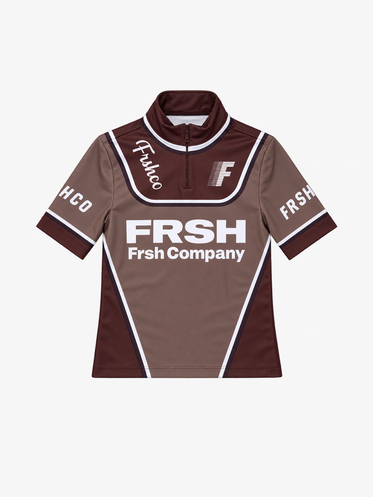 FRSH | RACING CROP SHIRT BROWN
